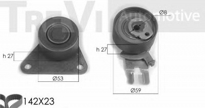TREVI AUTOMOTIVE kd1237 -  Комплект ремня ГРМ